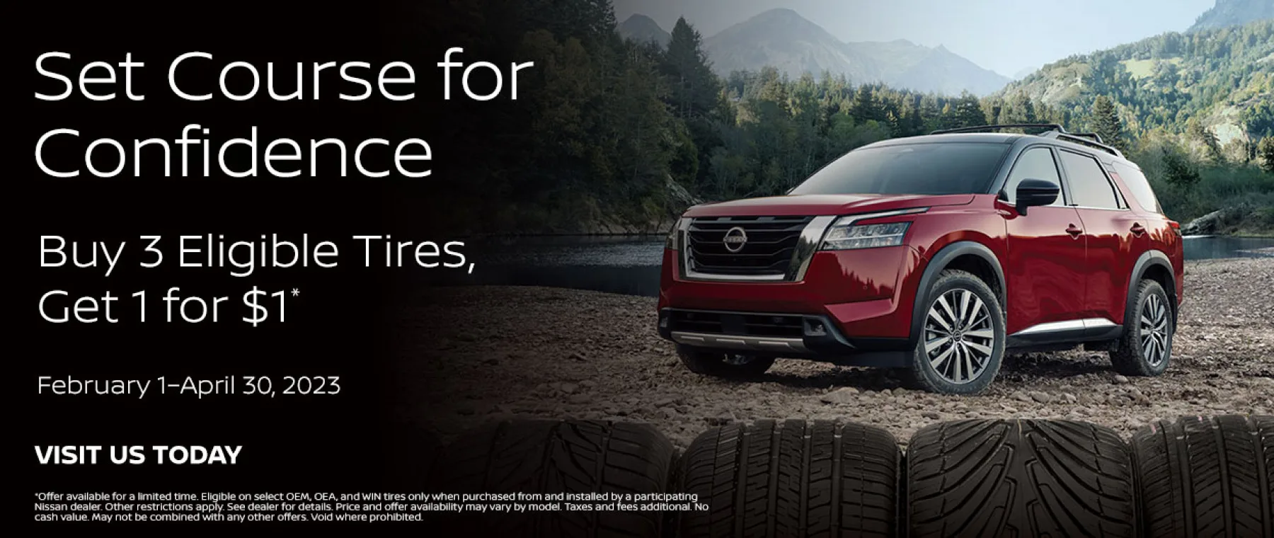  Buy 3 Eligible Tires, Get 1 for $1