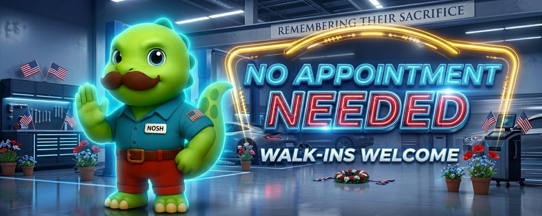 No appointment Walk-In 