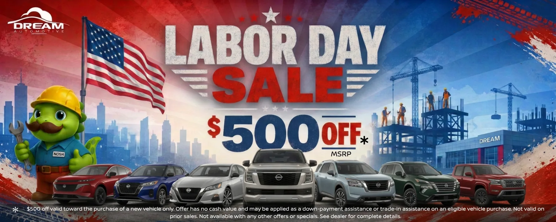 Labor Day Sale 500 dollars off MSRP